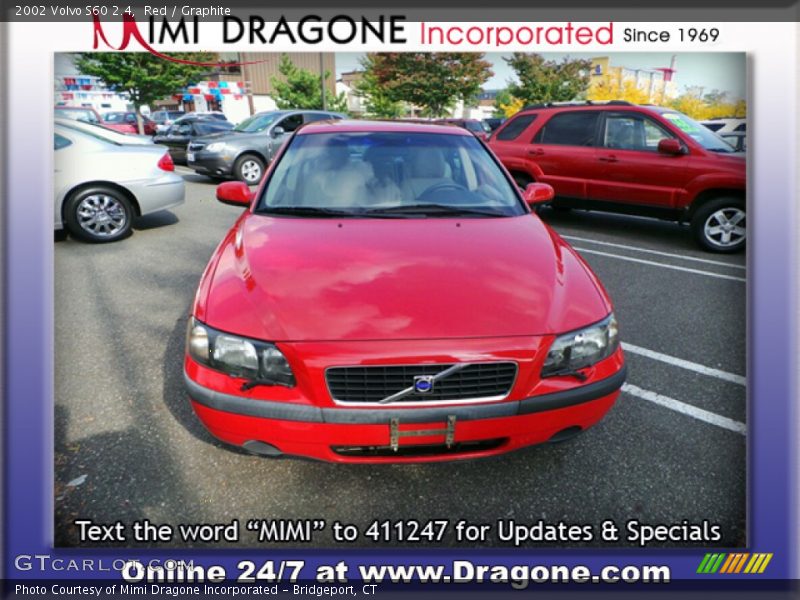 Red / Graphite 2002 Volvo S60 2.4