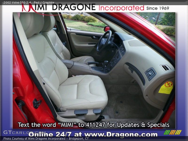 Red / Graphite 2002 Volvo S60 2.4