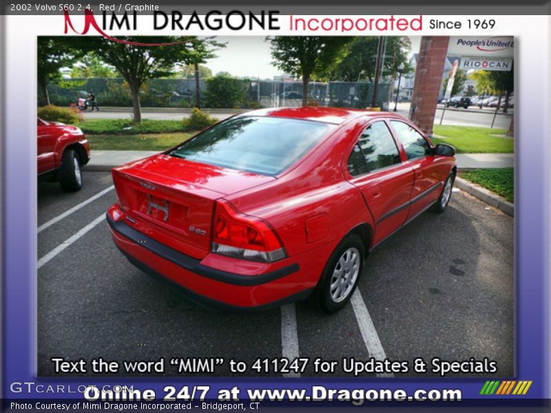 Red / Graphite 2002 Volvo S60 2.4