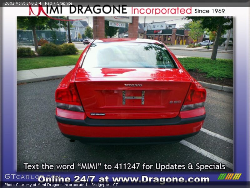 Red / Graphite 2002 Volvo S60 2.4