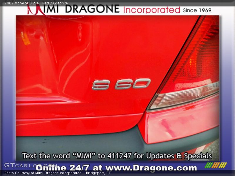 Red / Graphite 2002 Volvo S60 2.4