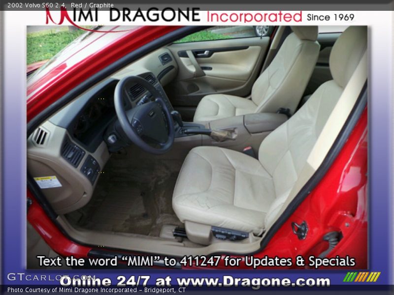 Red / Graphite 2002 Volvo S60 2.4