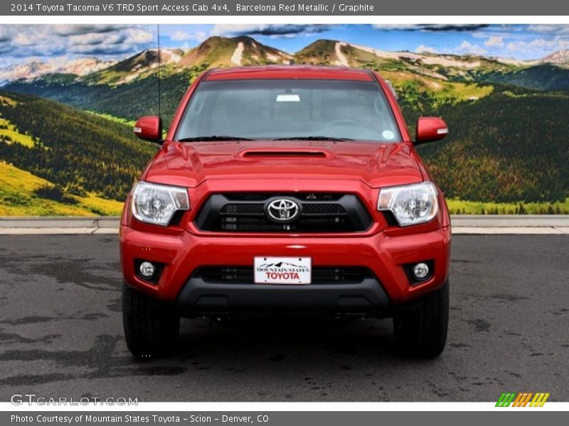Barcelona Red Metallic / Graphite 2014 Toyota Tacoma V6 TRD Sport Access Cab 4x4