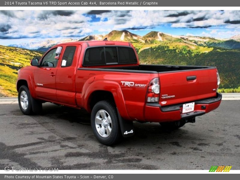Barcelona Red Metallic / Graphite 2014 Toyota Tacoma V6 TRD Sport Access Cab 4x4
