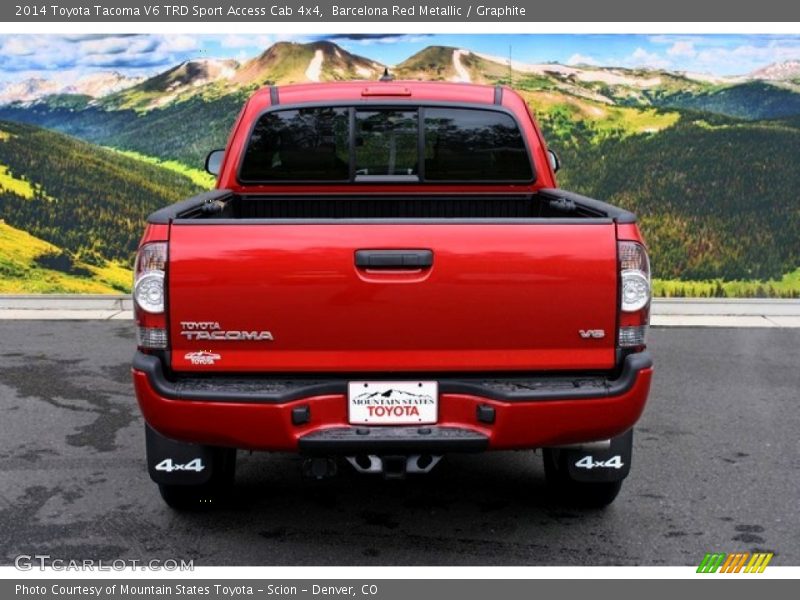 Barcelona Red Metallic / Graphite 2014 Toyota Tacoma V6 TRD Sport Access Cab 4x4