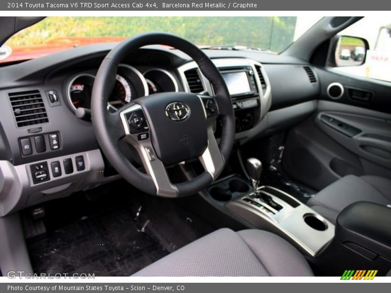 Barcelona Red Metallic / Graphite 2014 Toyota Tacoma V6 TRD Sport Access Cab 4x4