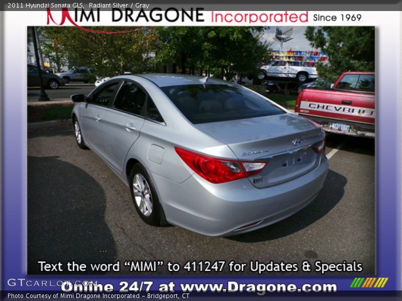 Radiant Silver / Gray 2011 Hyundai Sonata GLS