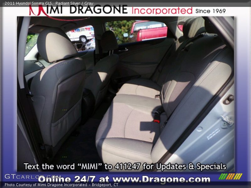 Radiant Silver / Gray 2011 Hyundai Sonata GLS