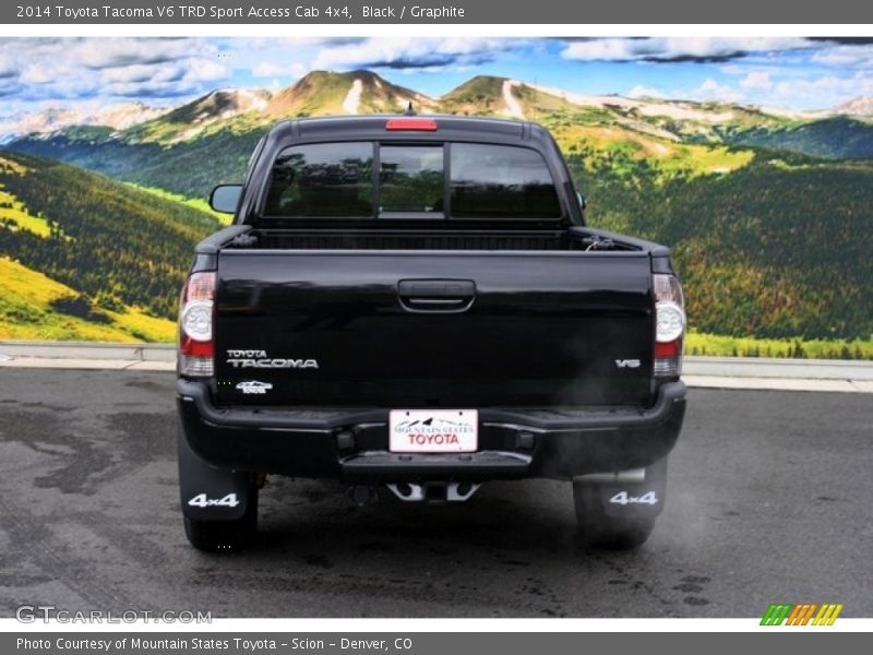 Black / Graphite 2014 Toyota Tacoma V6 TRD Sport Access Cab 4x4