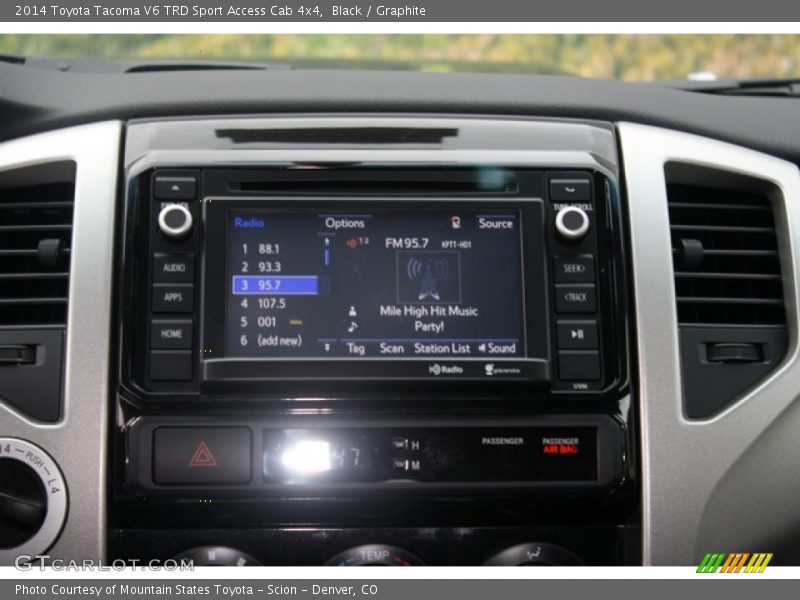 Audio System of 2014 Tacoma V6 TRD Sport Access Cab 4x4