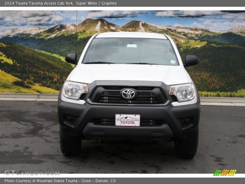Super White / Graphite 2014 Toyota Tacoma Access Cab 4x4
