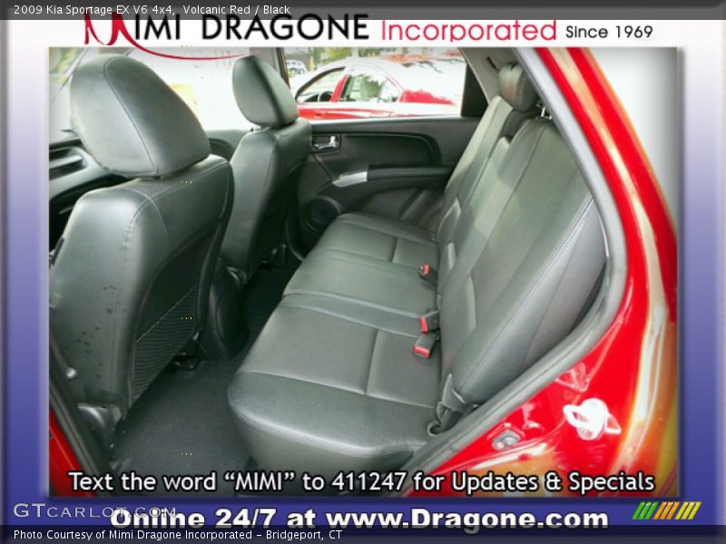 Volcanic Red / Black 2009 Kia Sportage EX V6 4x4