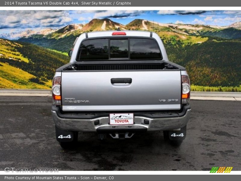 Silver Sky Metallic / Graphite 2014 Toyota Tacoma V6 Double Cab 4x4