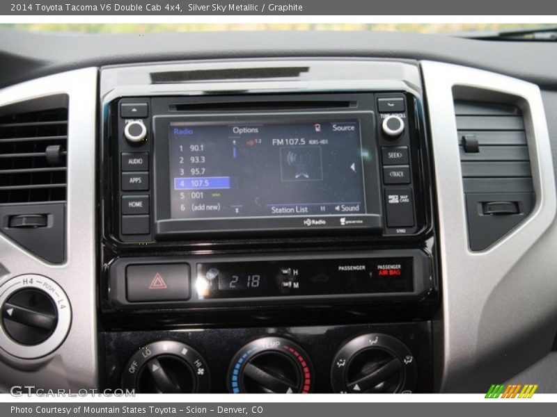 Silver Sky Metallic / Graphite 2014 Toyota Tacoma V6 Double Cab 4x4
