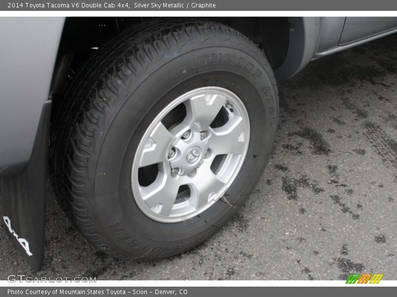 Silver Sky Metallic / Graphite 2014 Toyota Tacoma V6 Double Cab 4x4