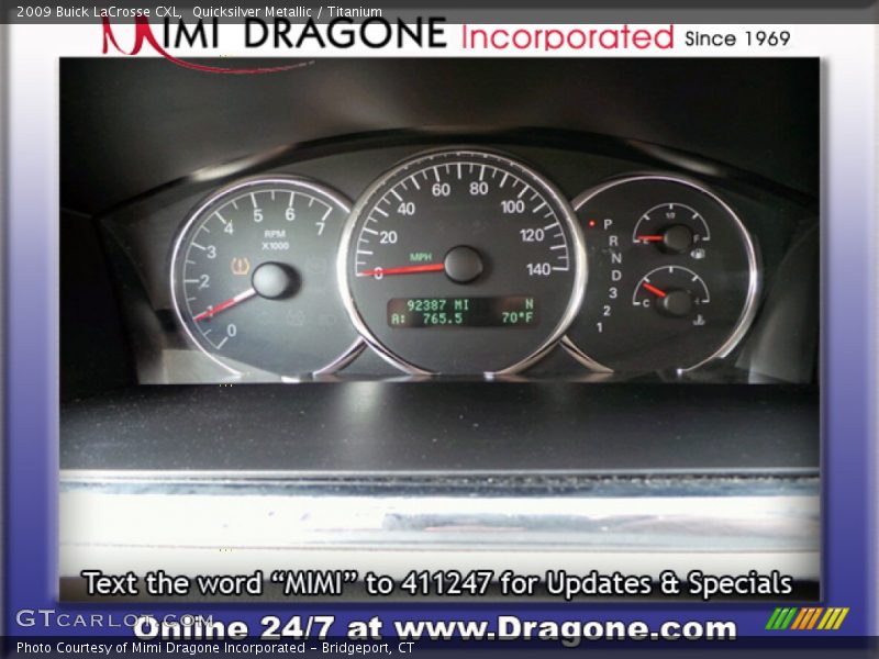 Quicksilver Metallic / Titanium 2009 Buick LaCrosse CXL