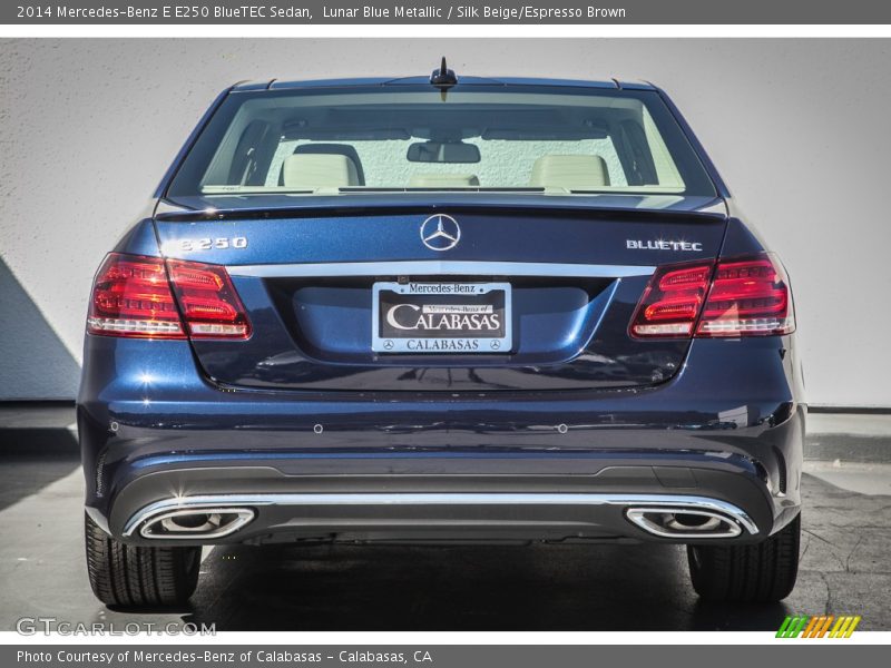 Lunar Blue Metallic / Silk Beige/Espresso Brown 2014 Mercedes-Benz E E250 BlueTEC Sedan