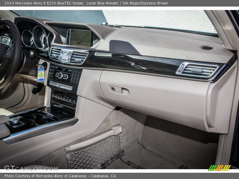 Lunar Blue Metallic / Silk Beige/Espresso Brown 2014 Mercedes-Benz E E250 BlueTEC Sedan