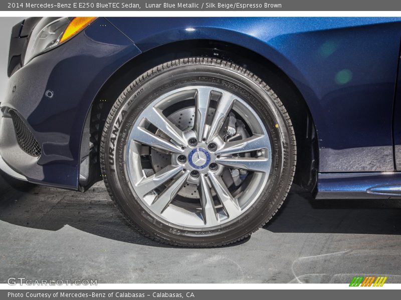 Lunar Blue Metallic / Silk Beige/Espresso Brown 2014 Mercedes-Benz E E250 BlueTEC Sedan