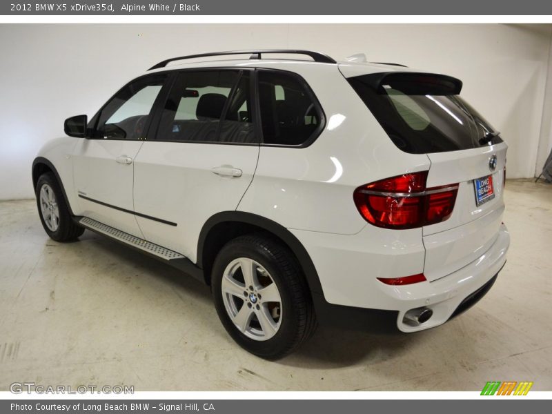 Alpine White / Black 2012 BMW X5 xDrive35d