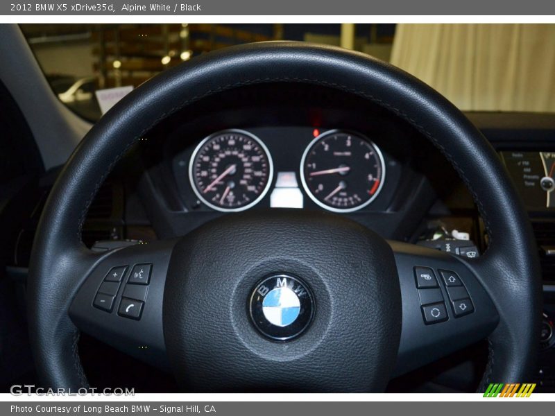 Alpine White / Black 2012 BMW X5 xDrive35d