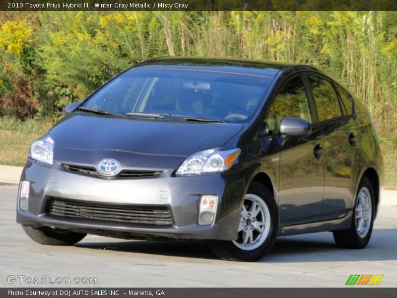 Winter Gray Metallic / Misty Gray 2010 Toyota Prius Hybrid III