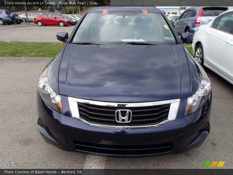 Royal Blue Pearl / Gray 2009 Honda Accord LX Sedan