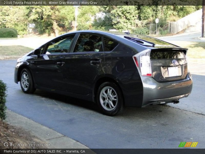 Winter Gray Metallic / Misty Gray 2010 Toyota Prius Hybrid III