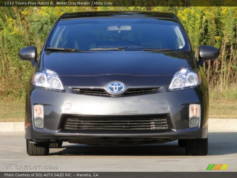 Winter Gray Metallic / Misty Gray 2010 Toyota Prius Hybrid III