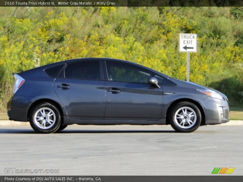 Winter Gray Metallic / Misty Gray 2010 Toyota Prius Hybrid III