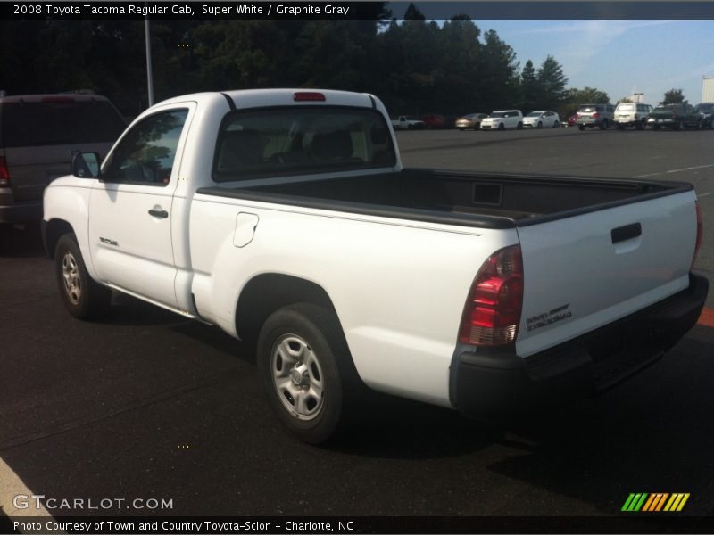 Super White / Graphite Gray 2008 Toyota Tacoma Regular Cab