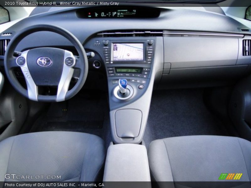 Winter Gray Metallic / Misty Gray 2010 Toyota Prius Hybrid III