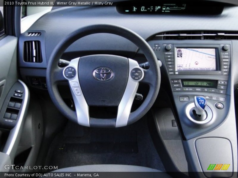 Winter Gray Metallic / Misty Gray 2010 Toyota Prius Hybrid III