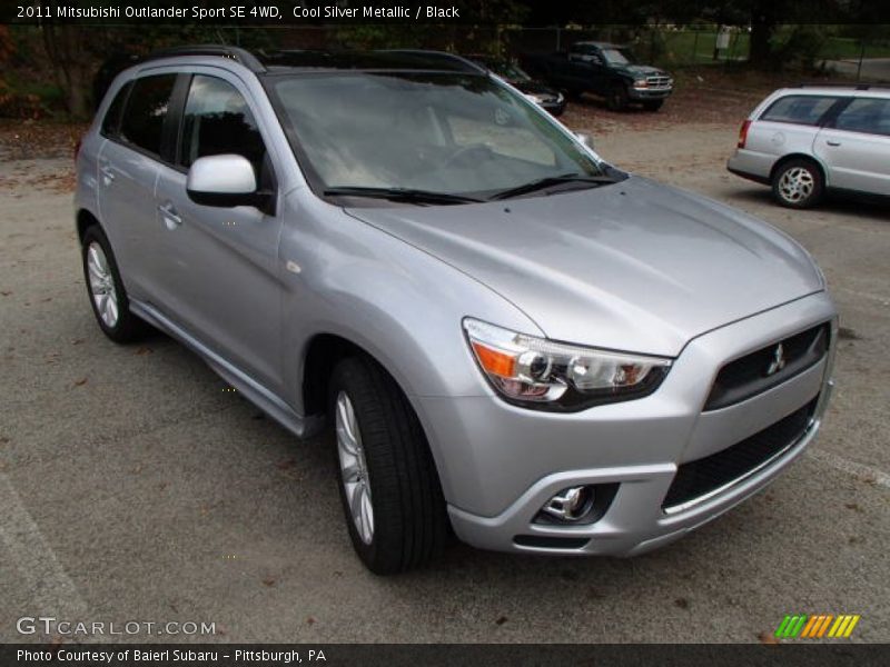 Cool Silver Metallic / Black 2011 Mitsubishi Outlander Sport SE 4WD
