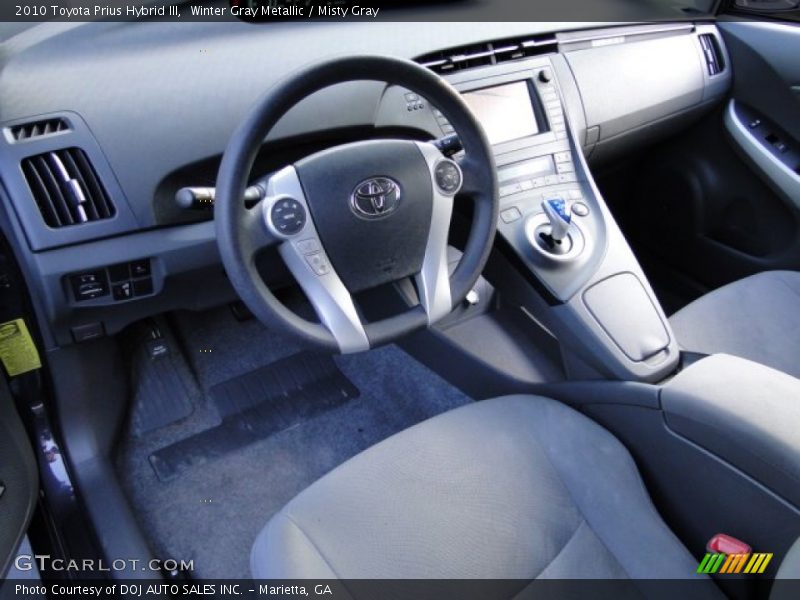Winter Gray Metallic / Misty Gray 2010 Toyota Prius Hybrid III