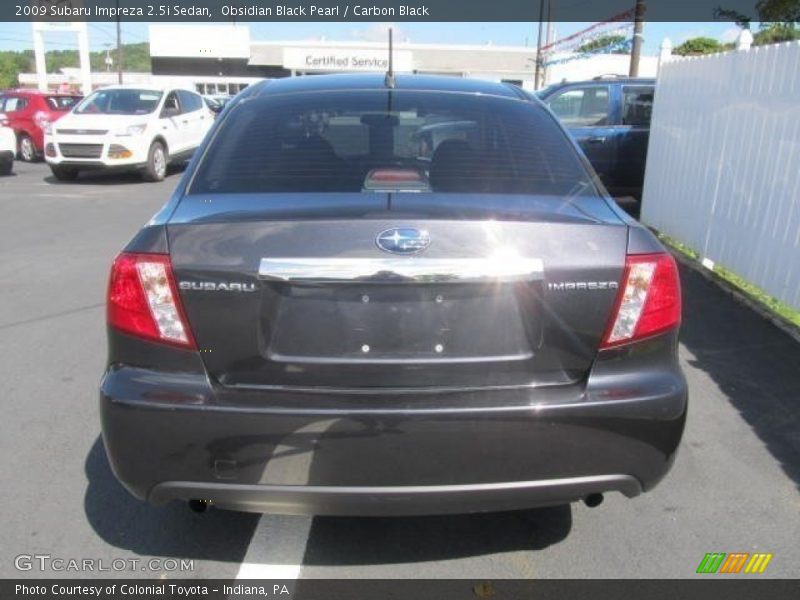 Obsidian Black Pearl / Carbon Black 2009 Subaru Impreza 2.5i Sedan