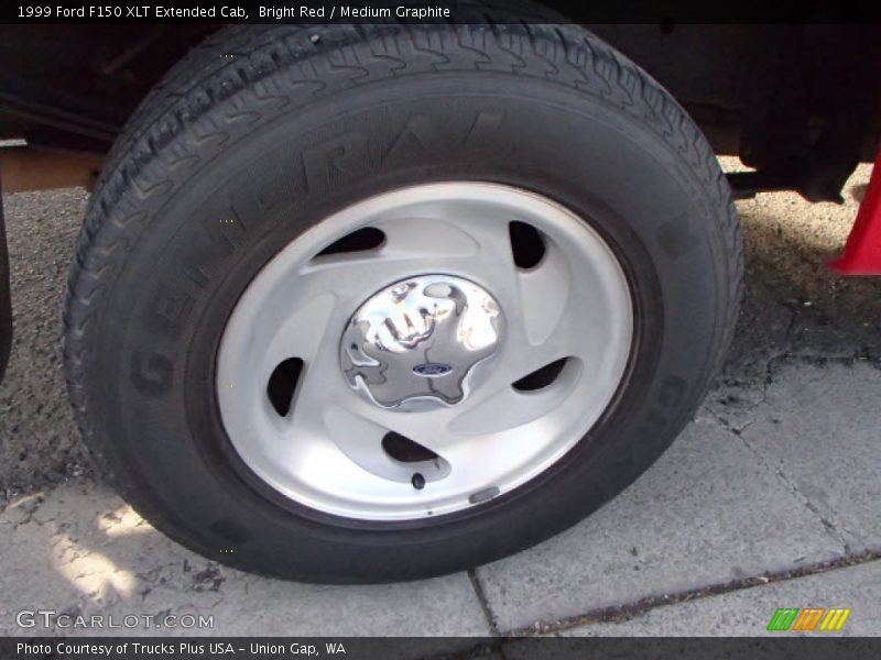 Bright Red / Medium Graphite 1999 Ford F150 XLT Extended Cab