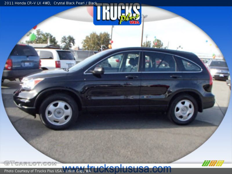 Crystal Black Pearl / Black 2011 Honda CR-V LX 4WD