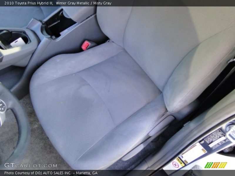 Winter Gray Metallic / Misty Gray 2010 Toyota Prius Hybrid III