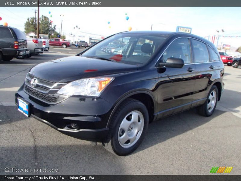 Crystal Black Pearl / Black 2011 Honda CR-V LX 4WD