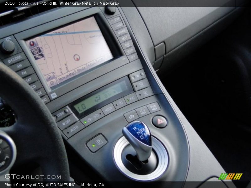 Winter Gray Metallic / Misty Gray 2010 Toyota Prius Hybrid III