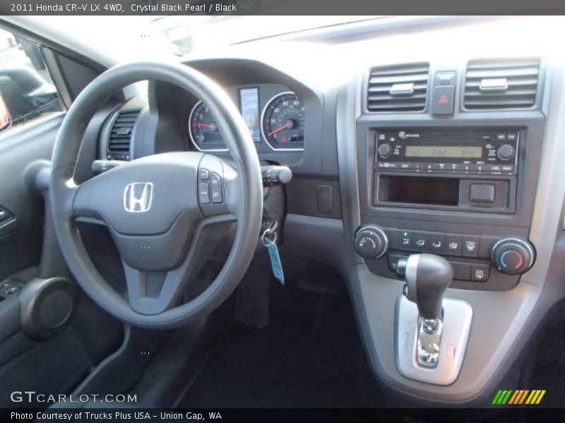 Crystal Black Pearl / Black 2011 Honda CR-V LX 4WD