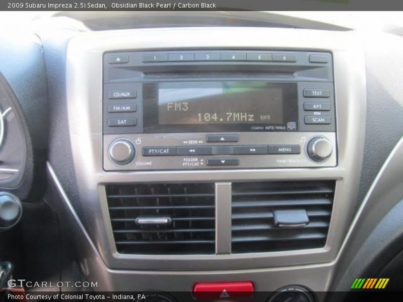 Obsidian Black Pearl / Carbon Black 2009 Subaru Impreza 2.5i Sedan