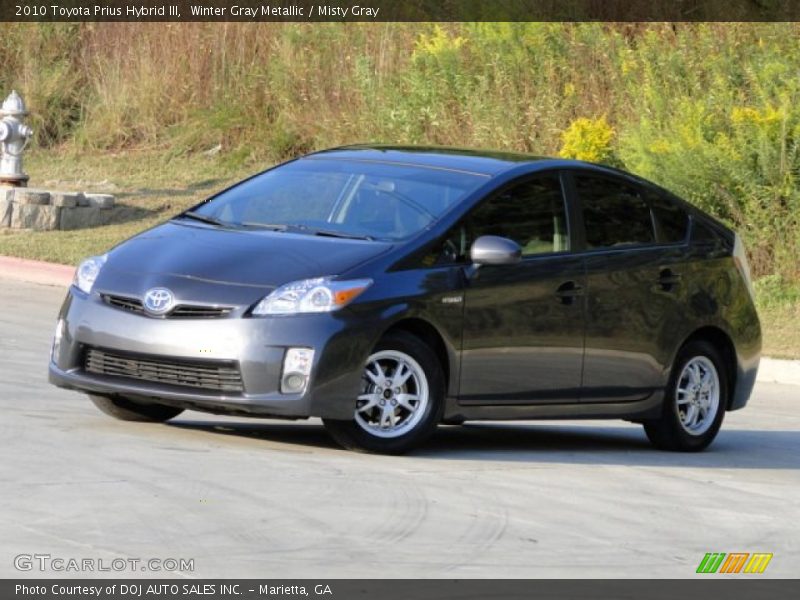 Winter Gray Metallic / Misty Gray 2010 Toyota Prius Hybrid III