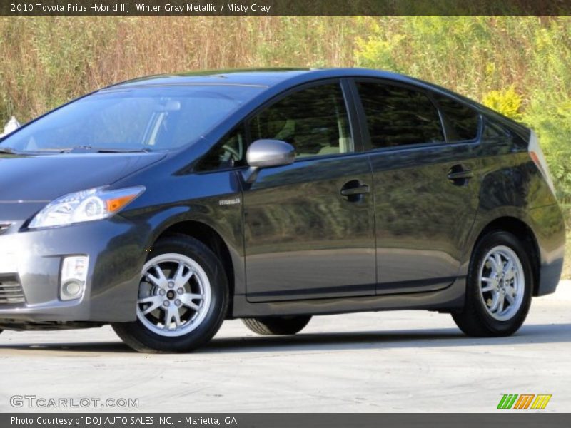 Winter Gray Metallic / Misty Gray 2010 Toyota Prius Hybrid III