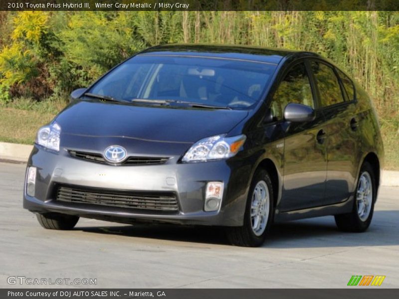 Winter Gray Metallic / Misty Gray 2010 Toyota Prius Hybrid III