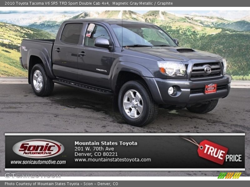 Magnetic Gray Metallic / Graphite 2010 Toyota Tacoma V6 SR5 TRD Sport Double Cab 4x4