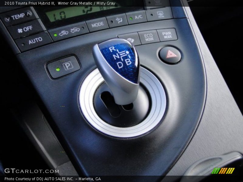 Winter Gray Metallic / Misty Gray 2010 Toyota Prius Hybrid III
