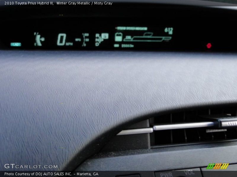 Winter Gray Metallic / Misty Gray 2010 Toyota Prius Hybrid III