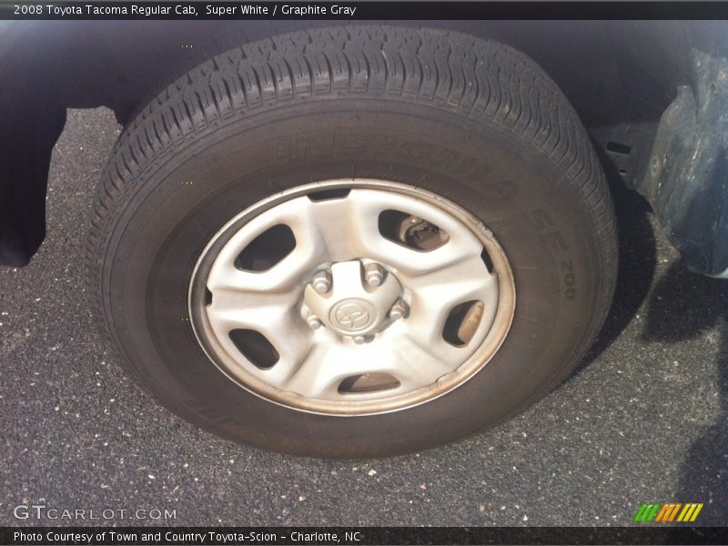 Super White / Graphite Gray 2008 Toyota Tacoma Regular Cab